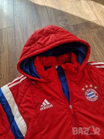 Страхотно мъжко футболно яке ADIDAS BAYERN сезон 2014 / 2015 размер XL / 2XL , снимка 5 - Якета - 52658460