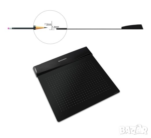 16.5см. 6.5" 36см. 10" Професионален Цифров Графичен Таблет 8192 Нива 233 PPS 5080 LPI Ultra FULL HD, снимка 16 - Таблети - 41318312