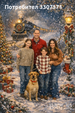 Подари КОЛЕДНА МАГИЯ на портрет, снимка 3 - Картини - 52869938