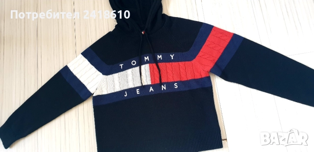 Tommy Hilfiger Knit Hoodie Womens  Size M ОРИГИНАЛ! Дамски Пуловер!, снимка 7 - Блузи с дълъг ръкав и пуловери - 52860519