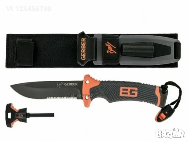 Нож оцеляване Ultimate Gerber запалка+чук, снимка 2 - Ножове - 50762059