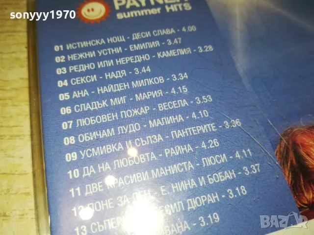 заявен-PAYNER SUMMER HITS-ORIGINAL CD 2303250928, снимка 9 - CD дискове - 49602554