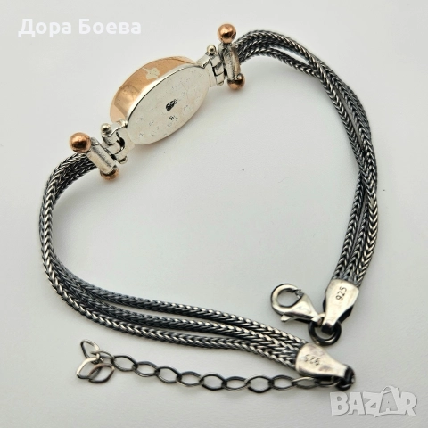 Сребърна гривна: "Кариби", снимка 5 - Колиета, медальони, синджири - 52806585