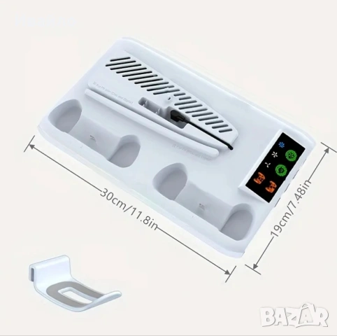 Ново!!! Зарядна станция+ охлаждане за PS5, снимка 3 - Друга електроника - 53054327