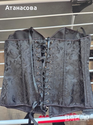 Дамски сатениран корсет до XL размер с връзки, снимка 4 - Други - 53670366