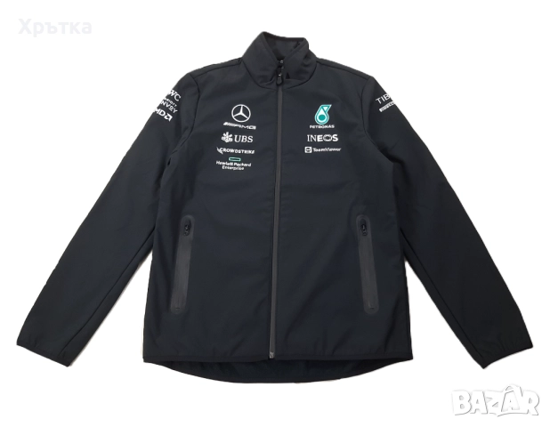 Mercedes AMG F1 Team Softshell - Оригинално мъжко яке р-р M, снимка 4 - Якета - 52940560