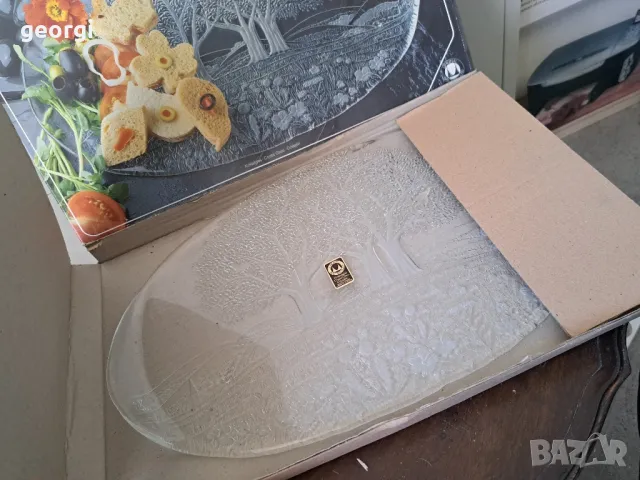 немско стъклено плато поднос Waltherglas     5/1, снимка 7 - Аксесоари за кухня - 49078380