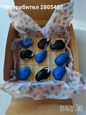 Морски шах от камъчета, снимка 2 - Декорация за дома - 51649435