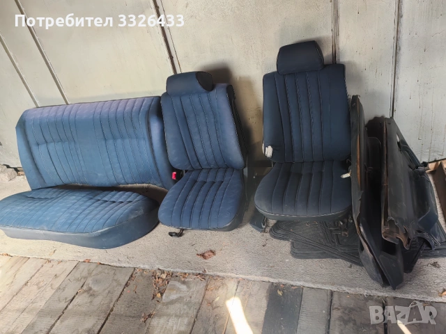 Син салон от Мерцедес 190 , снимка 3 - Автомобили и джипове - 53626973