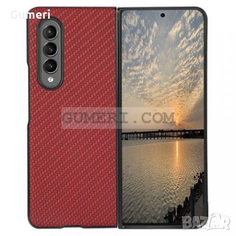 Samsung Galaxy Z Fold3 5G Твърд Предпазен Гръб  Карбон - 2 Части, снимка 5 - Калъфи, кейсове - 34225423