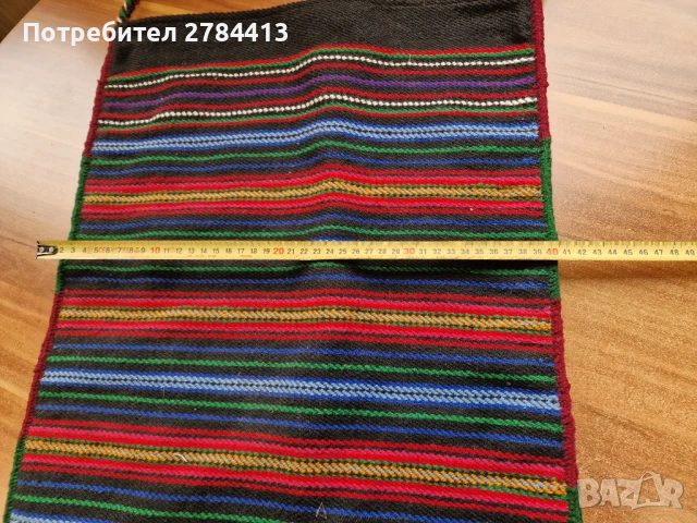 Вълнена Коледарска торба 50/40, снимка 6 - Антикварни и старинни предмети - 51329893