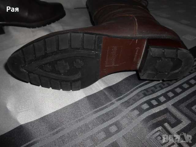 Кафеви кожени ботуши marfild, снимка 7 - Дамски ботуши - 50676894