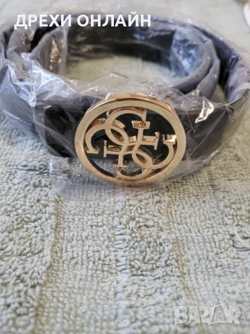 Черен колан по модел на Guess , снимка 3 - Колани - 51734471