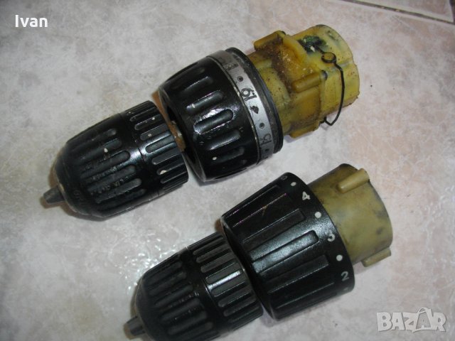 Патронник За Винтоверт-Немски-Размер 0,8-10 мм-Захват 3/8-24 мм-Ползван - С Редуктор, снимка 4 - Винтоверти - 34757100