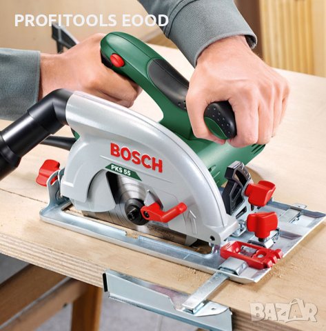 Циркуляр Bosch PKS 55 електрически 1200 W ф 160 мм, снимка 2 - Други инструменти - 41205750