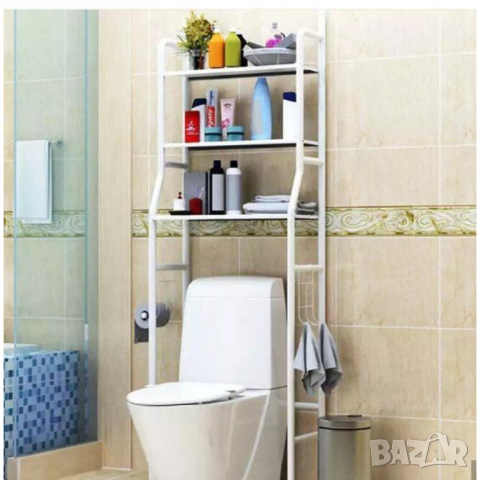 Органайзер стелаж етажерка за поставяне над пералня или тоалетна, снимка 3 - Етажерки - 44596817