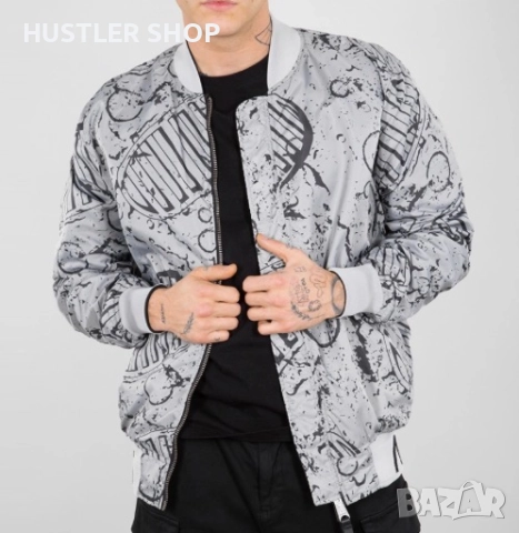 Мъжки двулицев бомбер ALPHA INDUSTRIES. Размер М, снимка 3 - Якета - 52816595