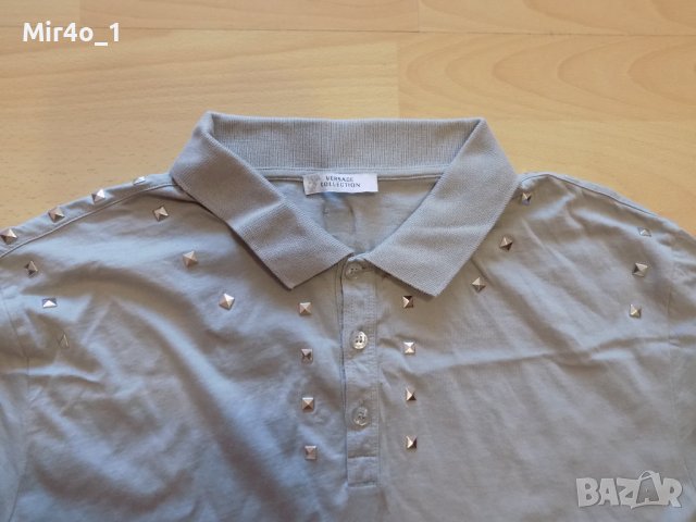 Тениска gianni versace collection потник блуза оригинал яка мъжка XXL, снимка 3 - Тениски - 39794025