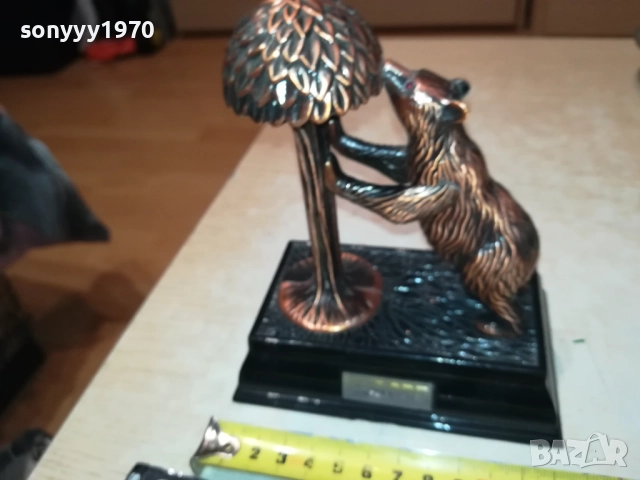 EUROPE-МЕТАЛНА ЗАПАЛКА С МЕЧКА 0709251650, снимка 5 - Антикварни и старинни предмети - 51633995