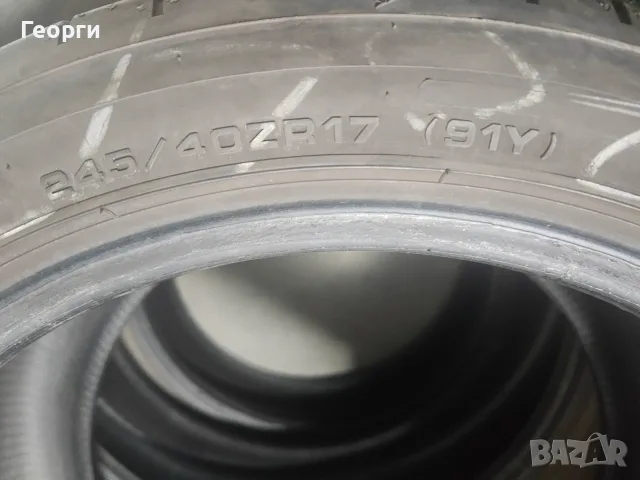 2бр.летни гуми 245/40/17 Dunlop, снимка 4 - Гуми и джанти - 55821883