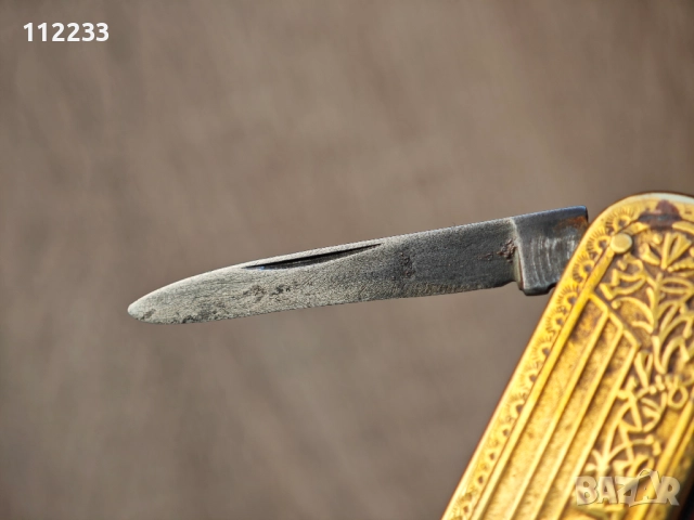 Старо месингово ножче Solingen, снимка 5 - Ножове - 52974625