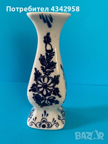 Delft.Vintage. Holland.Ваза., снимка 3 - Антикварни и старинни предмети - 52534575