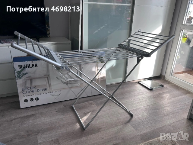 Електрически сушилник Muhler - използван, алуминиев, снимка 2 - Сушилни - 53085558