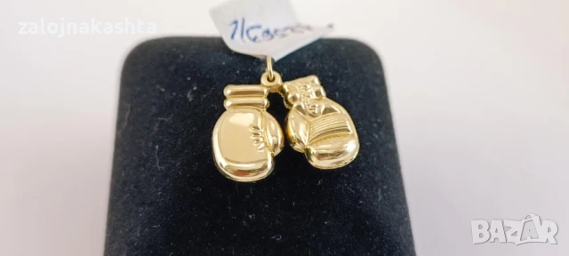 Нова Златна висулка боксови ръкавици-1,62гр/14кр