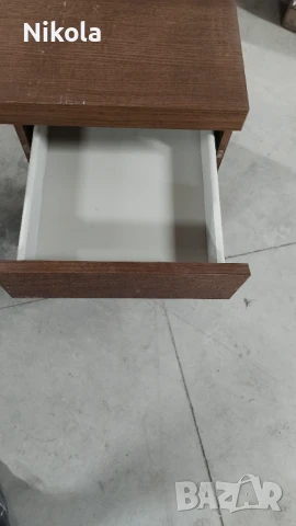 Бюро за офиса или за вкъщи 140/65/73см цвят кафяв - махагон с вградено шкафче, снимка 12 - Бюра - 51230366