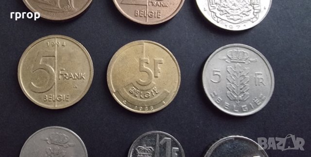 Монети. Белгия. Белгийски франк . 12 бр, снимка 3 - Нумизматика и бонистика - 41649459
