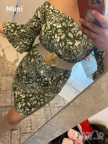 Н&M Рокля с голи рамене , снимка 4 - Рокли - 50415077