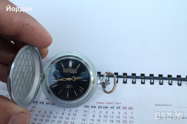 СССР джобен часовник ''Самара-Победа'', снимка 8 - Антикварни и старинни предмети - 41397065