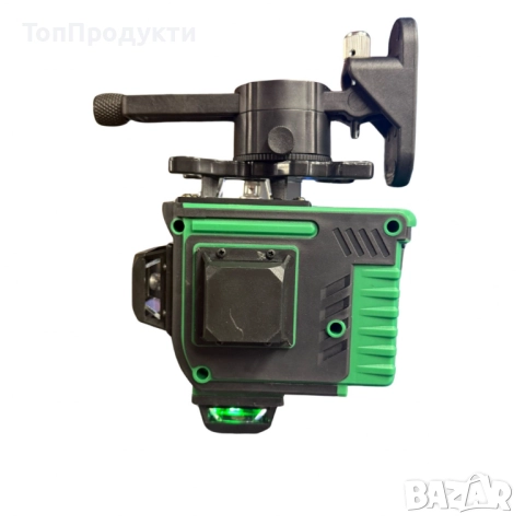 4D Лазерен Нивелир с 16 Линии (Четири Точков), Самонивелиращ се, със Зелен Лазер с тринога, снимка 6 - Измервателни инструменти - 52964375