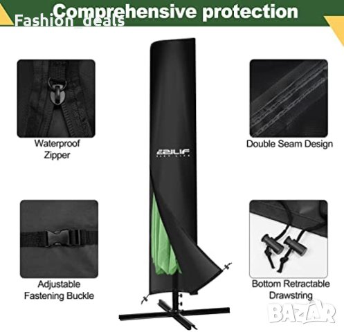 Ново Покритие за чадър анти-UV водоустойчиво ветроустойчиво Покривало, снимка 6 - Други - 40581281