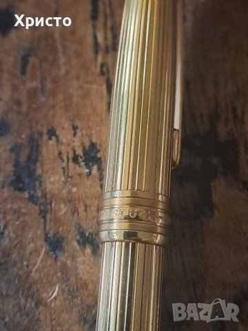 химикалка Montlbanc Meisterstück Solitaire Sol GP-PS позлатена 2930 Mod 164, снимка 7 - Ученически пособия, канцеларски материали - 41085240