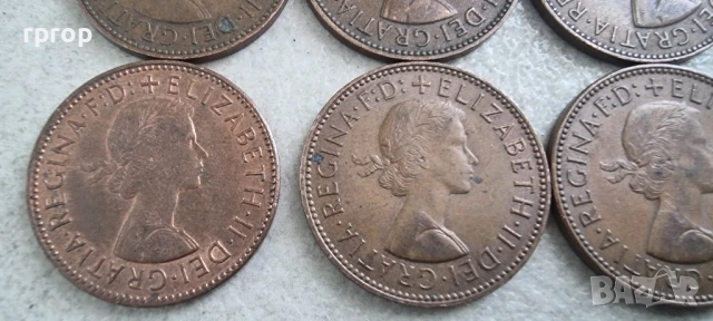 ½ пени .Англия.
Половин пени.
9 бройки.Различни години., снимка 8 - Нумизматика и бонистика - 36797308