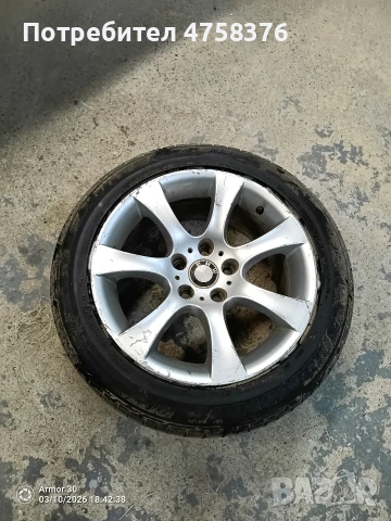 оригинална алуминиева джанта 17цола БМВ е60, снимка 2 - Гуми и джанти - 53790801