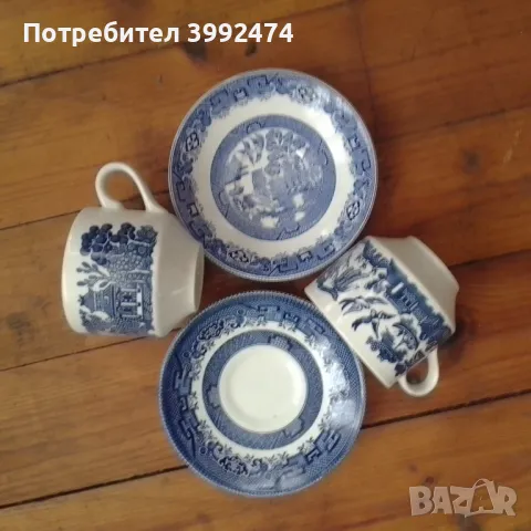 Набор от стари английски чинии и чаши-21 бр+ подарък, снимка 9 - Антикварни и старинни предмети - 49136898