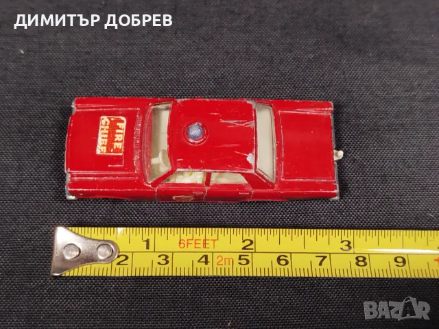 СТАРА РЕТРО МЕТАЛНА КОЛИЧКА MATCHBOX ENGLAND FORD GALAXIE, снимка 7 - Колекции - 47338722