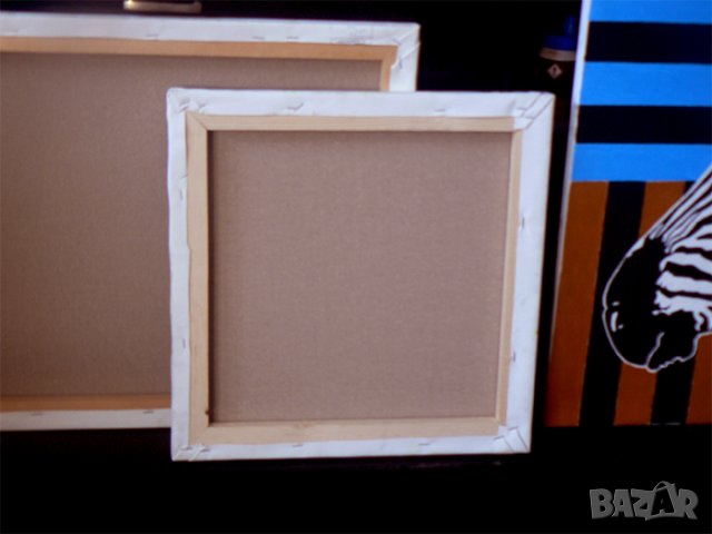 Маслена картина със зебри., снимка 2 - Картини - 33886727