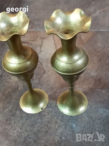 Ретро бронзови вази, снимка 4 - Вази - 35886268