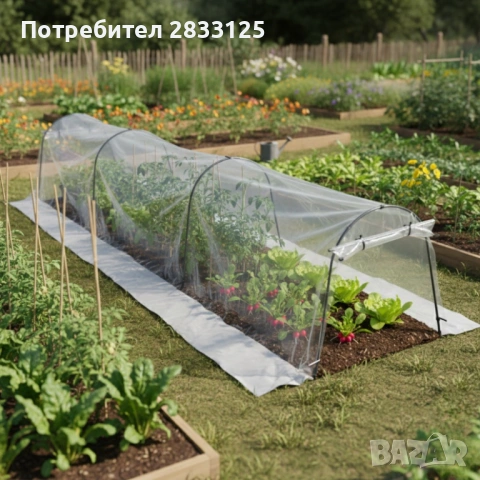 Мини оранжерия - сгъваема, практична и идеална за всеки градинар  - 1.8 х 10м, снимка 7 - Оранжерии - 53661011
