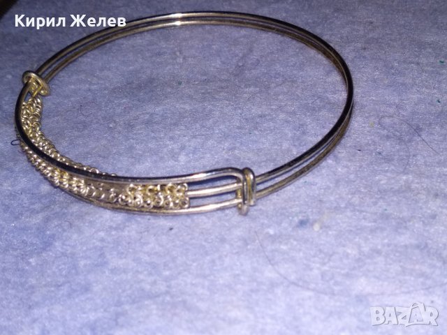 ЗЛАТИСТА ВИНТИДЖ ГРИВНА ИНТЕРЕСЕН ФИЛИГРАНЕН АРТ ДИЗАЙН СТОМАНЕНА НЕРЪЖДАЕМА 38000, снимка 6 - Гривни - 40832180