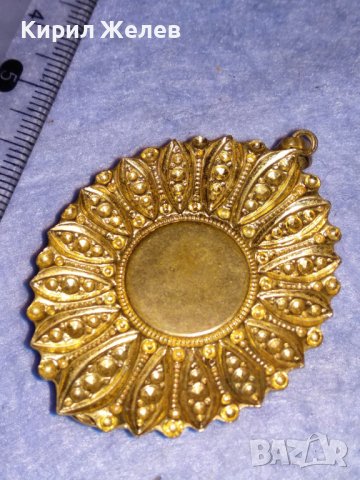 СТАРИННА ПОЗЛАТЕНА БРОНЗОВА КАМЕЯ ВИКТОРИАНСКИ СТИЛ ЮВЕЛИРНА РЪЧНА ИЗРАБОТКА РЕТРО БИЖУ 36462, снимка 13 - Антикварни и старинни предмети - 39944929