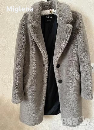 Дамско палто teddy bear ZARA , снимка 4 - Палта, манта - 53084665