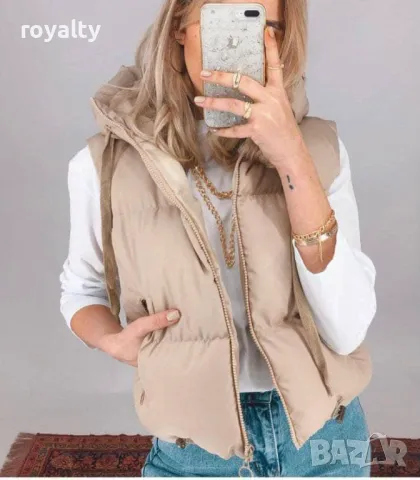 Дамски елек със силиконова вата , снимка 7 - Елеци - 49270474