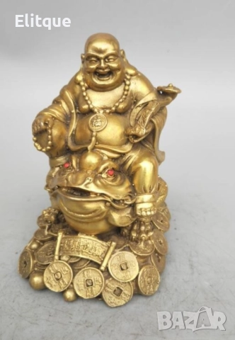 Статуетка "Смеещият се Буда", снимка 4 - Други стоки за дома - 52832217