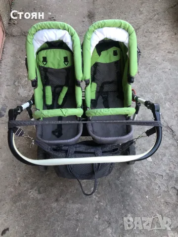 Бебешка количка за близнаци детска количка за близнаци детска двойна количка, снимка 2 - Детски колички - 50174021