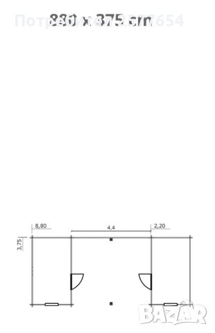 Сглобяеми дървени преместваеми къщи масив 33м2 - дървени бунгала масив, снимка 4 - Строителни материали - 44199001