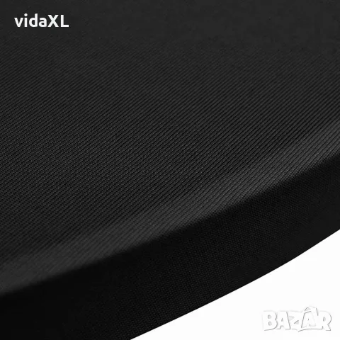vidaXL Покривки за коктейлни маси, Ø70 см, черни, еластични, 4 бр, снимка 4 - Покривки за маси - 56146520